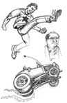 hot rod drawing