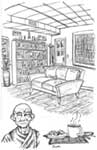 library drawing