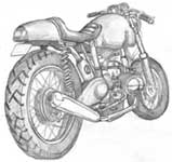 motorcycle drawing